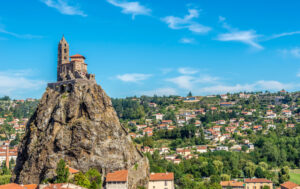 Kirche und Panorama in Le Puy-en-Velay