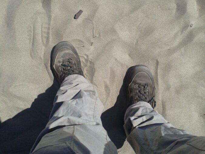 Am Strand in Montpellier in der Nähe der Via Tolosana