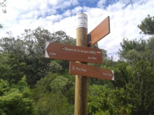 Via Tolosana Wegweiser